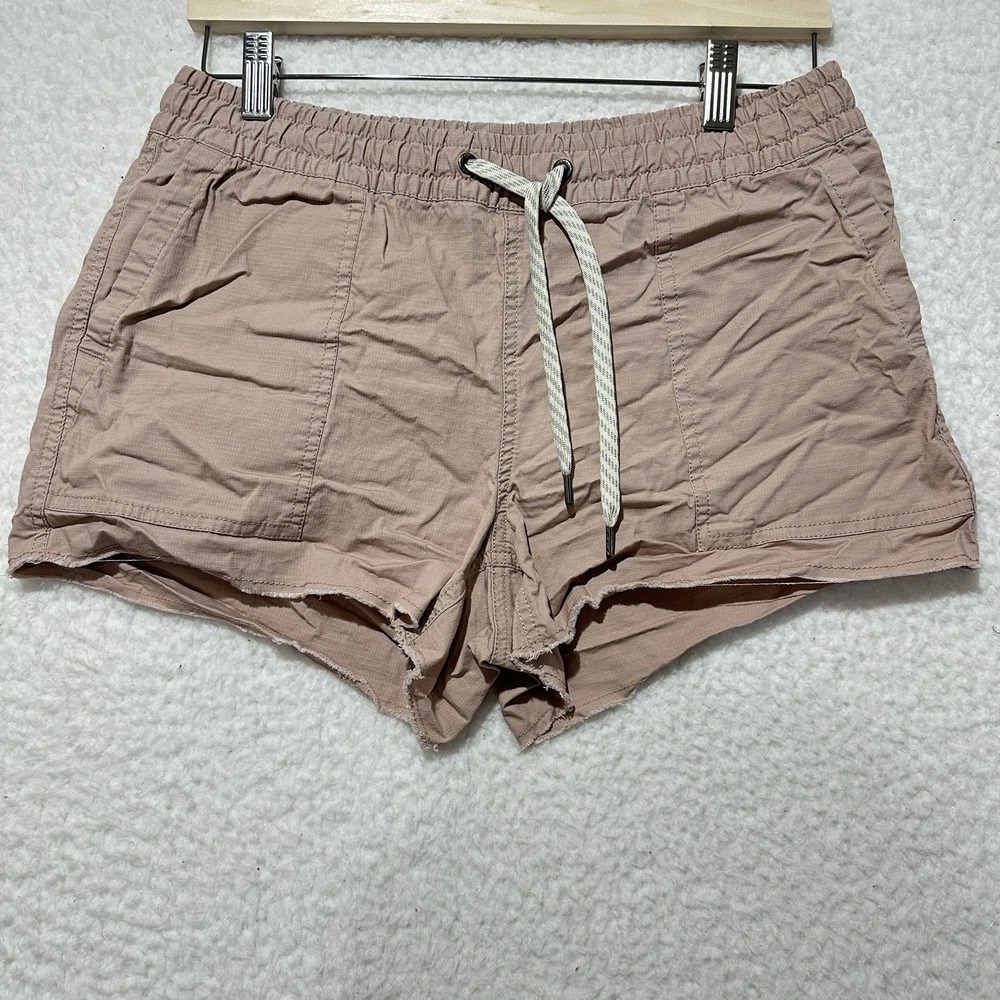 Vuori Women's small  Vintage Ripstop‎ Mauve Stoneware Shorts Organic Cotton